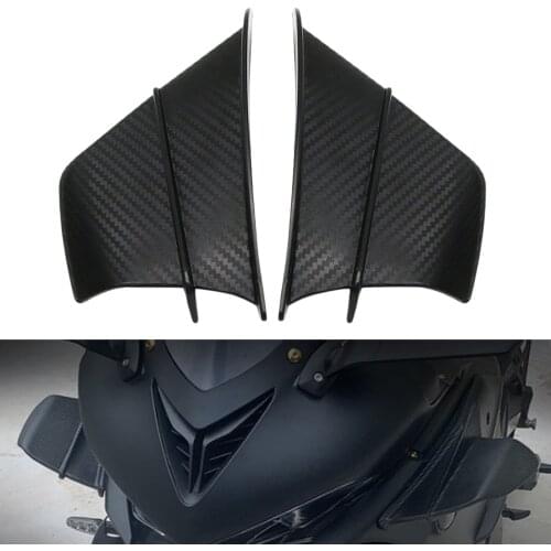 2Pcs Motorcycle Fixed Wind Wing Winglets Aerodynamic Wing Kit Side Stickers Trims Accessories