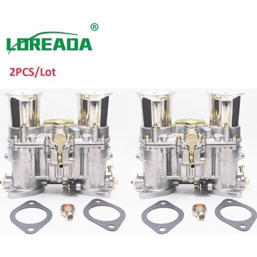 2PCS New Carburetor Replace For Weber 48 IDA 48IDA 19030.018 19030.015 Vertical Style With 2 Gasket & Air Horn