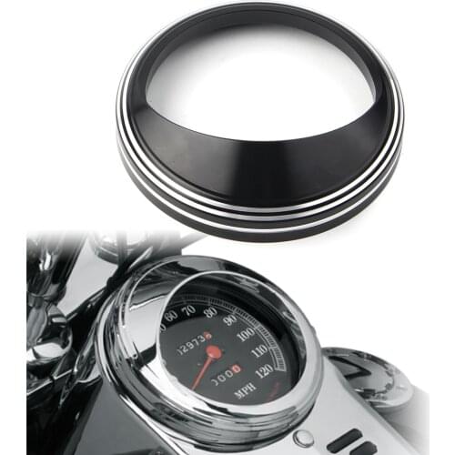 5" Motorcycle Speedometer Gauge Bezel Covers Trim Ring Visor For Harley Touring Road Glide Custom Softail Dyna Aluminum