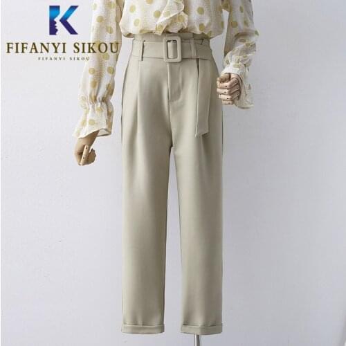 Женские прямые брюки FIFANYI SIKOU China At AliExpress