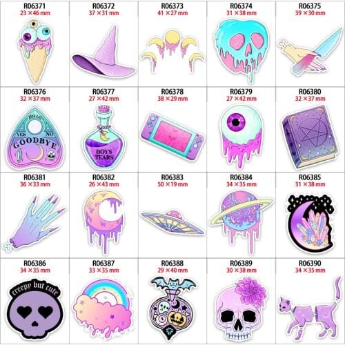 Gothic Colorful Gift Planar Resins DIY Craft for Hair Bow Party Decoration 30pcs/lot R0637 R0638 R06390