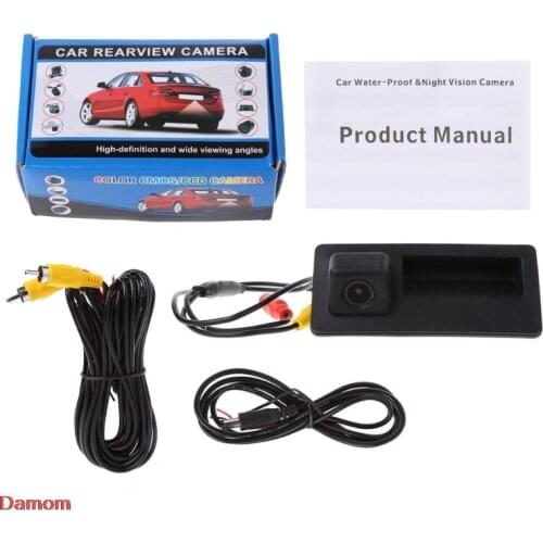 Car Trunk Handle Reverse Rear View Camera For VW Passat Tiguan Jetta Golf Touran