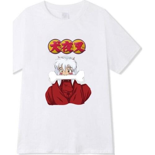 Classic Anime Inuyasha T Shirt Funny Manga Graphic Tee Tops Japanese Harajuku Style Streetwear Men/women T-shirt Unisex