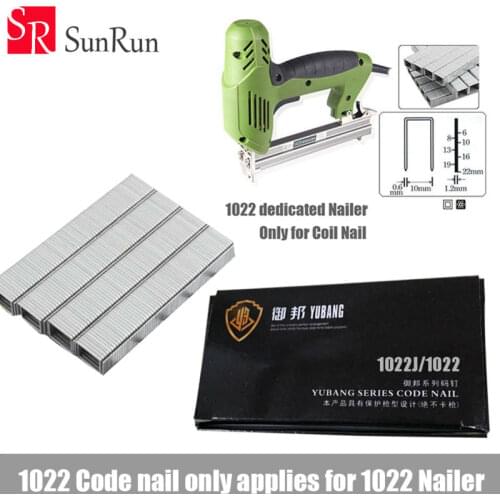 1022 code nial only applies for 1022 Nailer,YuBang Original nail gun 1 box 4000pcs