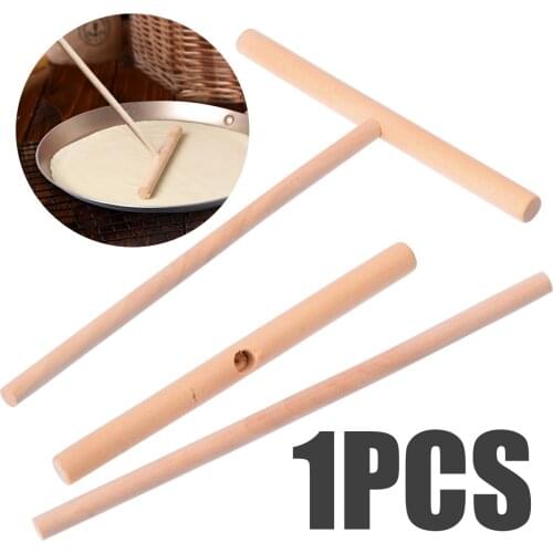 Kitchen Egg Pancake wood shovel wooden Round Batter crepe Maker stick spreader DIY Pancake Cooking Tool