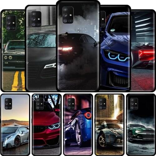 Hot Cool Sports Car Case for Samsung Galaxy A50 A70 A70s A80 A60 A40 A30 A20e A20 A10 A7 A9 2018 Tpu Phone Coque Fall