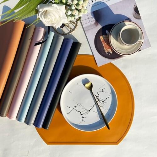 Boreal Europe Style Silicone Placemats Food Grade High Temperature Resistant Insulation Pad Plate Mat Silicone Mat