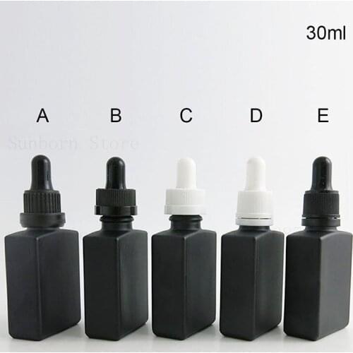 Glass Dropper Bottle Perfume Sample 30ml For Essential Oil Liquid Tamper Evident Pipette dropper Refillable Bottle 1oz 20PCS