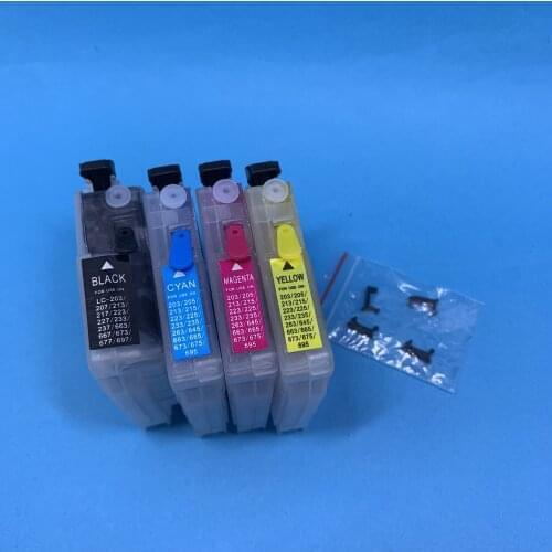 YOTAT Full refillable ink cartridge LC263 for Brother DCP-J562DW MFC-J480DW MFC-J680DW MFC-J880DW printer