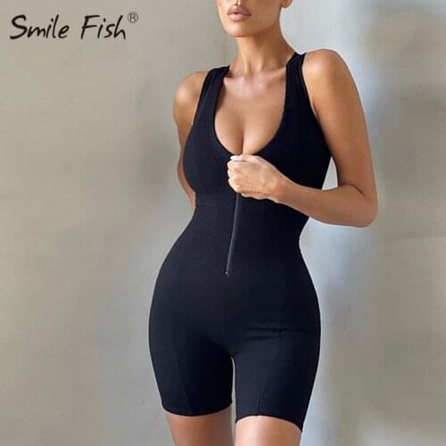 Ribbed Bodysuit 2021 Womens Cozy Sleepwear Chic Sexy Playsuits Casual Short Jumpsuit Rompers Overalls Outfits Body Suits G2872