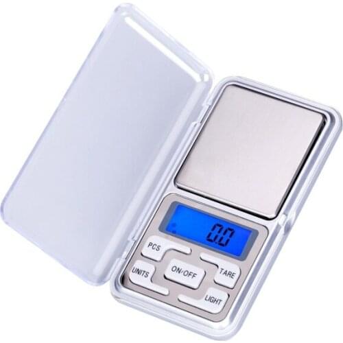200Pcs/Lot High Quality 500g X 0.1g 200gx0.01g Mini Digital Jewelry Weigh Scale Balance Pocket LCD Display With Retail Box