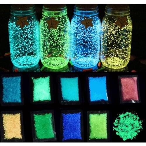 30g Luminous Sand Stones Garden Park Road Pebbles Glow In Dark Ornaments For Aquariums Fish Tank Decoration Stone Ornaments