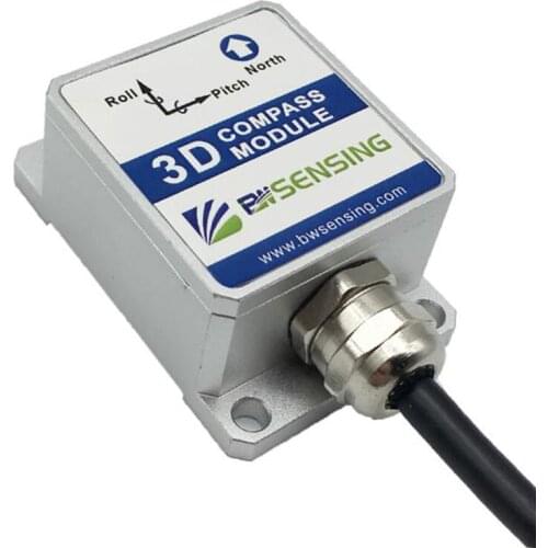 3D Digital Magnetic Compass Three Dimension Heading Yaw Sensor RS232 RS485 TTL Output for Tower Crane etc SEC345 SEC345M