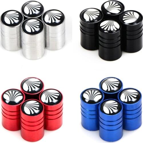 4pcs Car Styling New Aluminum Emblem Wheel Tire Valve Stem Air Caps for Daewoo Espero Nexia Matiz Lanos Nubira