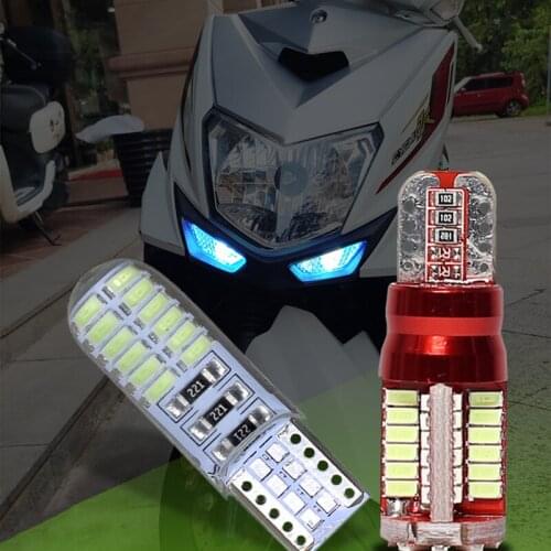 Car Light T10 COB W5W Electric Motorcycle Modified 12V Bulb Pedal Turn Signal Ultra Bright Meter Small Bulb LED Bubble