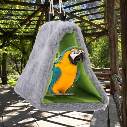 Parrot Hammock Bird Nest Hanging Tent Warm Triangular Pet Cave Products