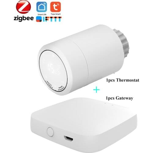 HY367RT ZigBee Thermostatic Radiator Valve TRV Programmable Thermostatic Radiator Touchable Temperature Controller Support Alexa