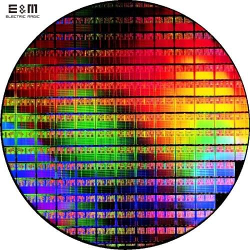8 Inch Silicon Wafer Integrated Circuit Uncut Geek Toy Ornament Single Crystal Plate Chip Double Side Polished Si Wafer IC