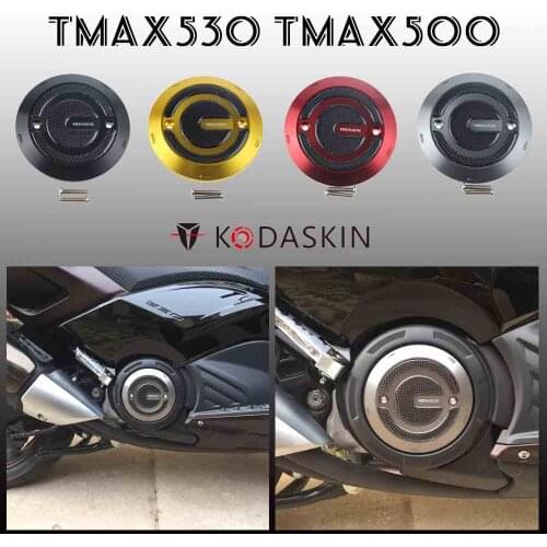 KODASKIN Motorcycle Carbon-Aluminum Engine Protective Cover for Yamaha Tmax 530 500 T-MAX 530 560 tmax560