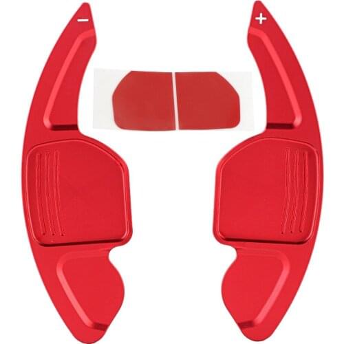 Quality 2pcs Aluminum Alloy Car Steering Wheel Shift Paddles Adhesive Tapes Matte Texture For Audi A3/A4L 2013-2016 A5 2012-2016