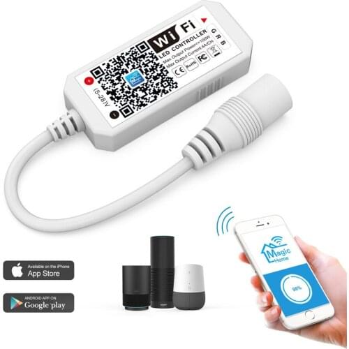 Magic Home Mini RGB Led Wifi Controller Signal Receiver For RGB LED Strip IOS Android Smartphone Control Timer Music Control