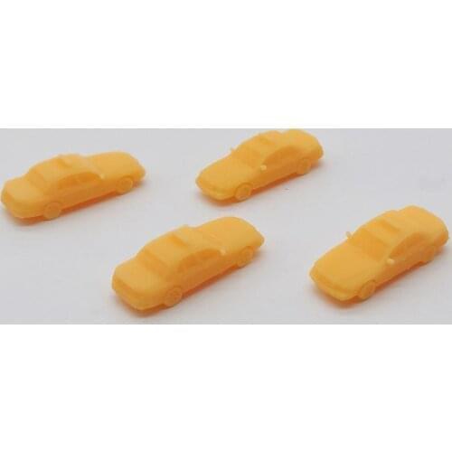 Outland Models Model Railroad Scenery City Car Taxi 4pcs Scale Z 1:220