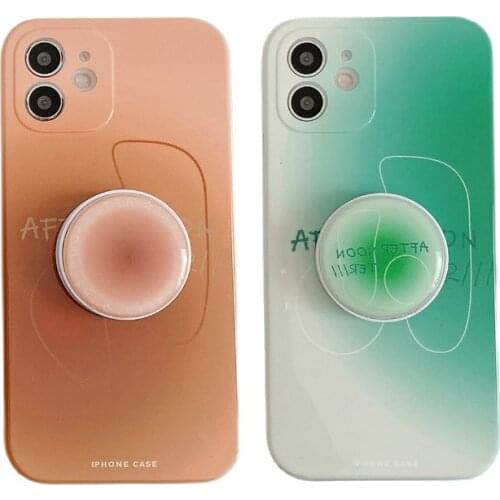 Fashion Coffee & Mocha Stand Knot Case for iPhone 12 Pro Max Back Phone Cover for 12Mini 11Pro Max X XS XR 8 7 Plus SE 2020