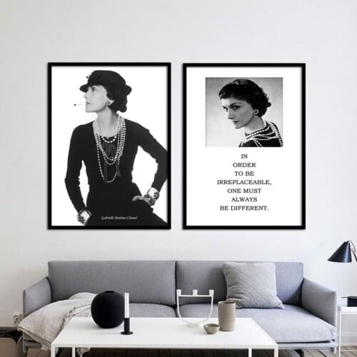 NOOG Fashion Founder Poster Picture Black White Wall Art Woman Posters And Prints Nordic Canvas Painting Living Room Decor