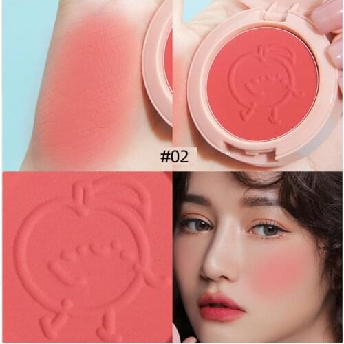 New 6 Colors Blush Makeup Monochrome Mineral Powder Red Rouge Lasting Natural Cream Cheek Tint Eyeshadow Blush Cosmetics TSLM1