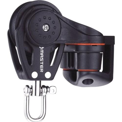 Sailboat Hardware 40mm 1 9/16" Single Swivel Shackle Angle Fairlead Cleat Block BB-0410FE