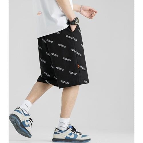 Summer Men Casual Shorts Boys Letter Printed Sweatpants Male Loose Workout Jogger Fitness Streetwear 2021 New Mens Clothing