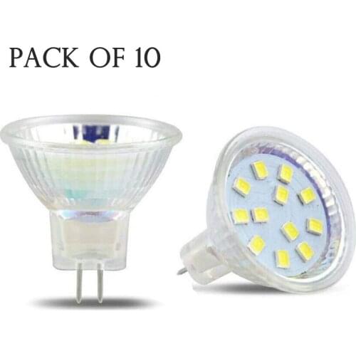MR11 GU4 LED Light Bulbs G4 Bi-Pin Base AC12V 24V 3W (30W Halogen Light Bulb) Bright Spotlight for Home Landscape Track Lighting