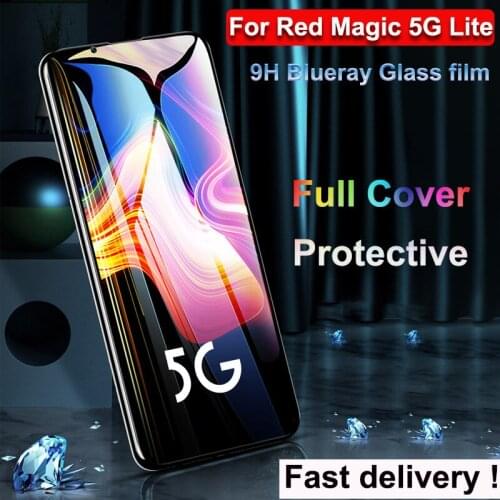 For ZTE Nubia Red Magic 5G Lite Glass Cover blue ray Tempered Glass Film RedMagic 5G Lite Screen Protector Protective Film