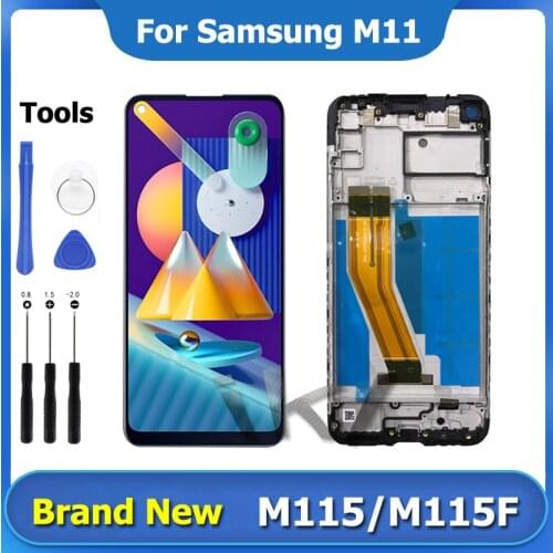 For Samsung Galaxy M11 M115 LCD Display Repair tela M115 Touch Screen Digitizer Assembly 6.4" Super AMOLED Screen Replacement