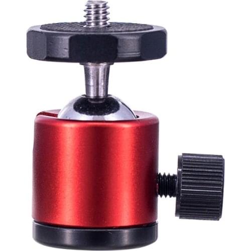 1 Pc Mini Ball Head 1/4" Screw Mount 360 Swivel Metal Stand Holder for DSLR Camera