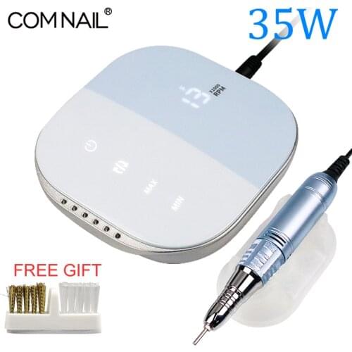 35W Electric Nail Drill for Manicure Machine Pedicure Drill Bits Set 35000RPM High Speed Milling Cutter Salon Nail Art Equipment