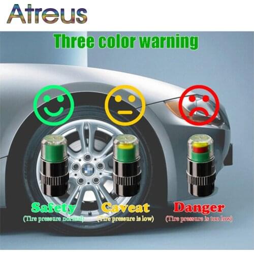 4pcs Tire Pressure Monitor Valve Cap Sensor For VW Touareg Tiguan JETTA Kia sportage Honda civic Hyundai tucson 2017 Accessories