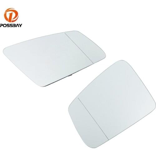 POSSBAY Fit for Mercedes-Benz C-Klasse C204 Coupe 2007-2015 Rear View Mirror Car Side Heating Mirror Glass Auto Replacement