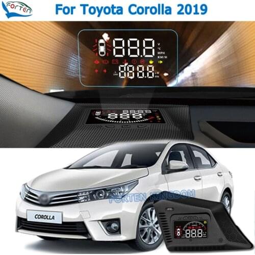Car Electronic HUD Head Up Display Speedometer Projector For Toyota Corolla 2019 Safe Driving Screen Airborne computer