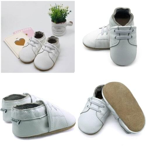 Baby Shoes Soft Sole Leather Moccasins Cartoon Design Infant Toddler First Walker Slippers