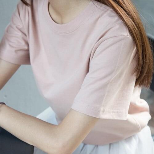 Women Short Sleeve Couples t Shirt Harajuku Casual Tops for Women Summer Tees 2021 New 100% Cotton Summer Basic t Shirts O-Neck