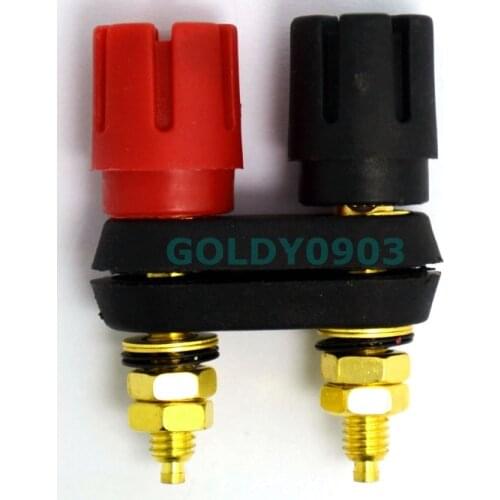 M5 double-bit plum terminal copper-plated gold amplifier amplifier box machine banana plug socket audio output terminal