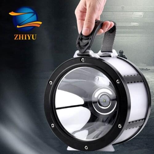 ZHIYU Big USB DC Rechargeable Led Portable Lanterns L2 72 COB Flashlight IPX6 Waterproof Power Bank Lamps 360 Ultra Bright Light