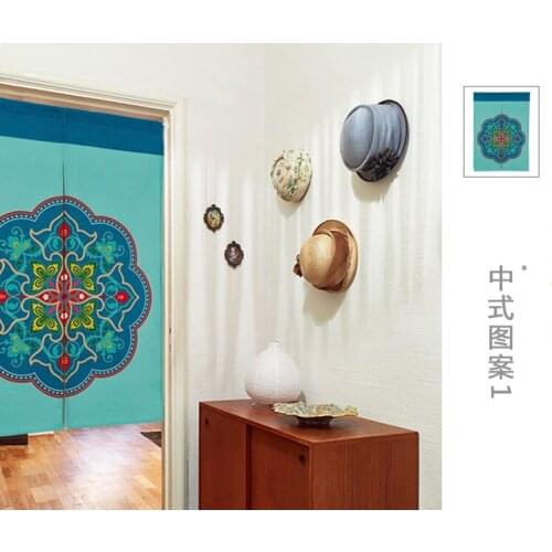 Chinese Decorative Pattern Figure Noren Thicken Door Curtain Japan Totem Decoration Portiere Hangings Door for Living Room