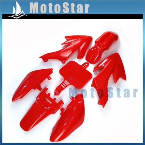 Red Fairing Plastic Fender Kit For Honda CRF50 XR50 Pit Dirt Bike SDG DHZ GPX 50cc 70cc 90cc 110cc 125cc