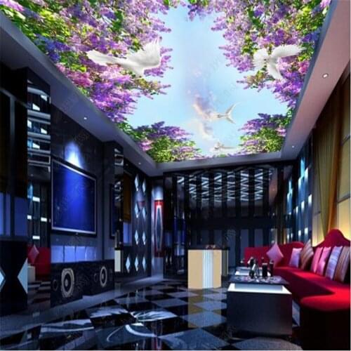 Milofi beautiful lavender sky zenith mural