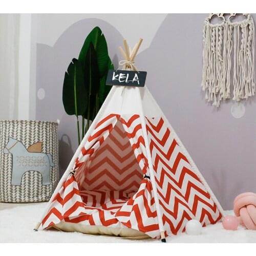 Washable Pet Tents Dog House Cats Bed Portable Pet Beds Tent Dog Cat Bed Containers Pet Products House Teepee Gatos Cushions