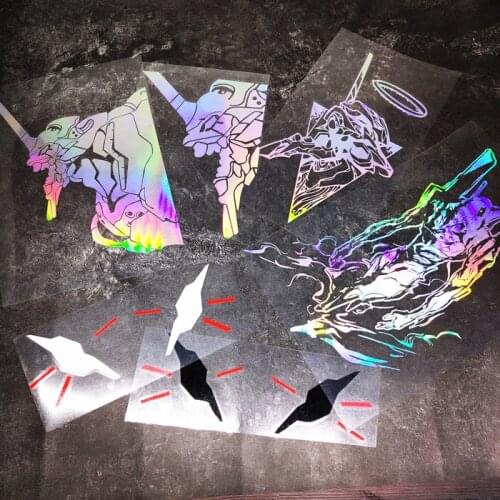 Car Stickers and Decals Auto Door Window DIY Applique Tape for Classic Cartoon Anime EVA New Machine Eyes