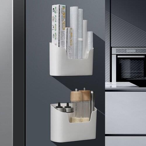 Wall-Mounted Storage Box Storage Box Bathroom Bedroom Living Room Bathroom Free Punch Storage Box Refrigerator Storage Box