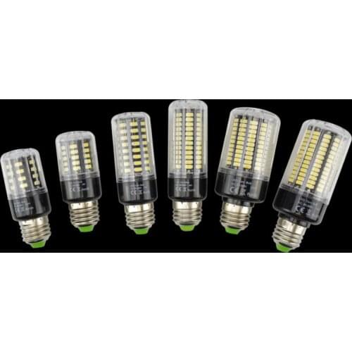 Real No Flicker LED Bulb E27 220V Smart Power IC Design LED lamp 5736 SMD Spot light High Lumen corn lights